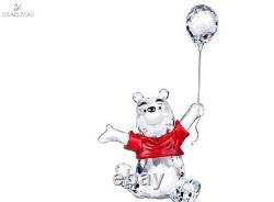 Swarovski Disney Winnie The Pooh With Balloon Retired Crystal Figurine #905678