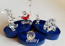 Swarovski, Disney Winnie The Pooh and Friends Series Complete. In Clear Crystal