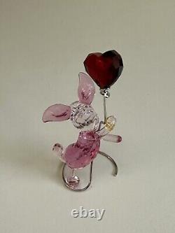 Swarovski's Disney Piglet 2 Piece Crystal Heart Set