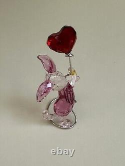 Swarovski's Disney Piglet 2 Piece Crystal Heart Set