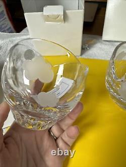 THE LENOX CRYSTAL Disney POOH VOTIVE BOWL PIGLET 4 NEW IN BOX + COA AUTHENTIC