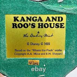 The Danbury Mint Disney Winnie The Pooh Kanga And Roo's House Figurine Resin