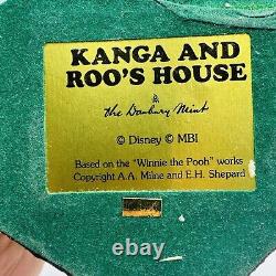 The Danbury Mint Disney Winnie The Pooh Kanga And Roo's House Figurine Resin