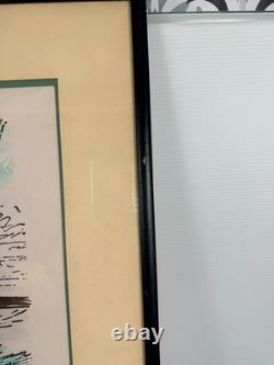 Three Vintage Walt Disney 26 X 20 Framed Art ClassicsWinnie The Pooh