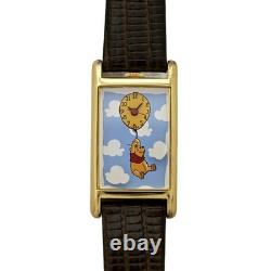 Timex Disney Tank Winnie The Pooh Balloon Flying Watch 1990s Vintage Rectangular