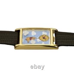 Timex Disney Tank Winnie The Pooh Balloon Flying Watch 1990s Vintage Rectangular