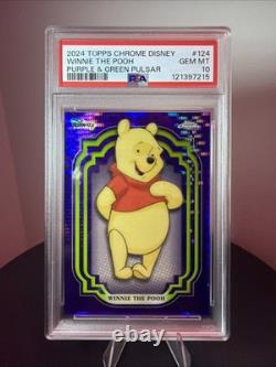 Topps 2024 Chrome Disney Winnie the Pooh Refractor Card #124 PSA 10 123/150