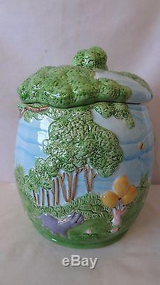 Treasure Craft Walt Disney Classic Winnie The Pooh Sculpted Cookie Jar MIB #H182