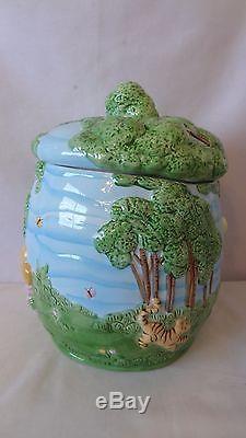 Treasure Craft Walt Disney Classic Winnie The Pooh Sculpted Cookie Jar MIB #H182
