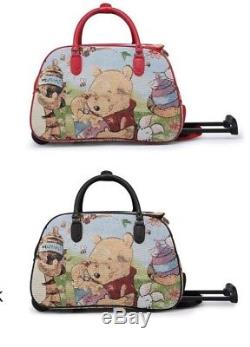 Trolley Holdall Winnie the Pooh Bag Girls Pooh Bear Hand Luggage Travel Handbag