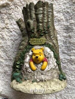 USED Disney Classic Pooh Winnie the Pooh Keychain Box Rabbit's House #6845