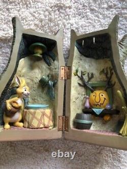 USED Disney Classic Pooh Winnie the Pooh Keychain Box Rabbit's House #6845