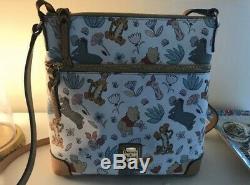 USED Disney Dooney & Bourke Winnie the Pooh Crossbody Letter Carrier Bag Purse