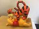 Ultra Rare Disney Big Winnie The Pooh And Tigger Playing Collectible Statue