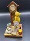 Very Rare! Benelic Classic Pooh Clock Features Pooh And Piglet, Clock Is 5 Tall