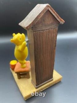 VERY RARE! Benelic Classic Pooh Clock Features Pooh and Piglet, Clock is 5 Tall
