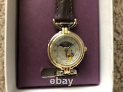 VINTAGE Disney Winnie the Pooh Moonphase Watch With Box Made in Japan RARE