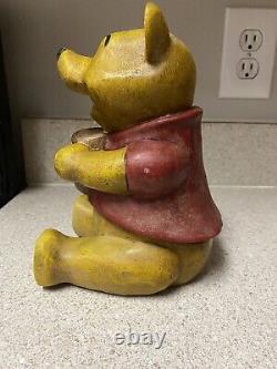 VINTAGE Hand Carved Winnie The Pooh