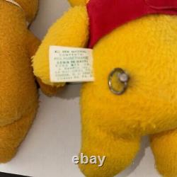 VINTAGE Winnie the Pooh 12 Plush Disneyland California Stuffed Lot of 2 Music