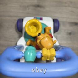 VINTAGE Winnie the Pooh Mattel Spinning Pooh Kids Push Walker Toy Baby 1997 RARE