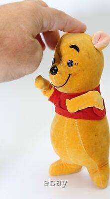 VTG 1960's Disney Sears Gund Winnie the Pooh Saw Dust Filled Corduroy Plush Doll