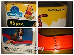 VTG 80s WINNIE THE POOH 100 Acre Woods Play Set Complete Spectra Disney Sears