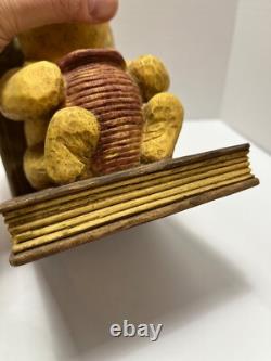 VTG Classic Winnie the Pooh Boodends-Box Damage-Velveteen Shows Minor Aging