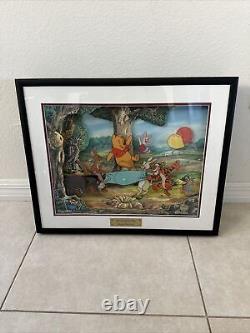 VTG. Disney Animation Hip Hip Pooh Ray Wall Picture #1241 of 7500 RARE