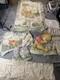 Vtg Disney Classic Winnie The Pooh Crib Bedding 9 Pc Set Quilt Sheet Decor