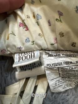 VTG Disney Classic WINNIE THE POOH Crib Bedding 9 pc Set Quilt Sheet Decor