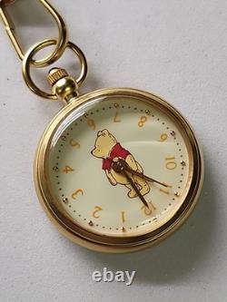 VTG Krementz Disney Winnie The Pooh Gold Tone Pin/Brooch Watch Collectors