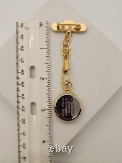 VTG Krementz Disney Winnie The Pooh Gold Tone Pin/Brooch Watch Collectors