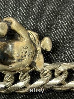 VTG Limited Edition Disney Eeyore, Roo, Rabbit Sterling Silver 3D Charm Bracelet
