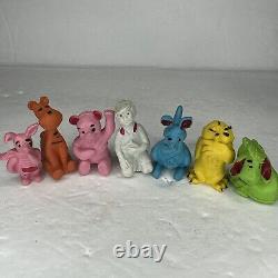 Vintage 1966 Winnie the Pooh Classic 1.5 Owl Eeyore Tigger Eraser Lot Diener