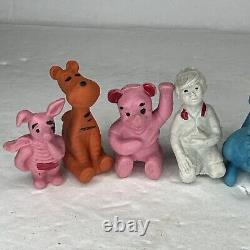 Vintage 1966 Winnie the Pooh Classic 1.5 Owl Eeyore Tigger Eraser Lot Diener