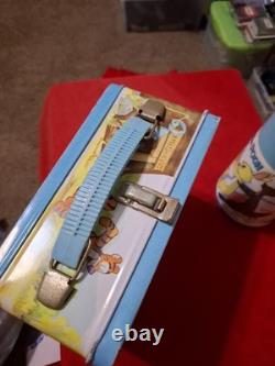 Vintage 1976 Disney Winnie the Pooh Metal Lunchbox with Thermos Aladdin