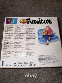 Vintage 1990s Winnie the Pooh Inflatable Sofa NEW IN BOX Disney RARE Couch