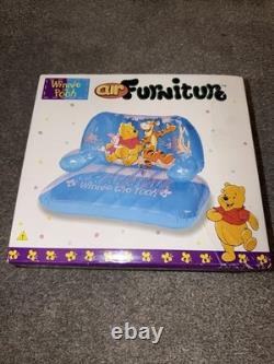 Vintage 1990s Winnie the Pooh Inflatable Sofa NEW IN BOX Disney RARE Couch