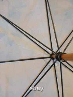 Vintage 1992 Disney Winnie The Pooh Umbrella Wood Handle Tigger Piglet Robin