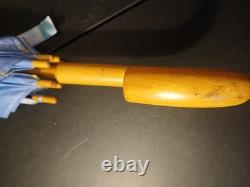Vintage 1992 Disney Winnie The Pooh Umbrella Wood Handle Tigger Piglet Robin