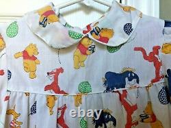 Vintage 70's Girls Winnie the Pooh Dress Sears 6X EXCELLENT