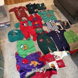 Vintage 90s Disney Store Winnie the Pooh Mickey lot of 24 pieces 6-18m