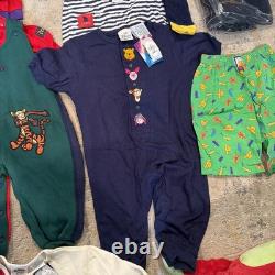 Vintage 90s Disney Store Winnie the Pooh Mickey lot of 24 pieces 6-18m