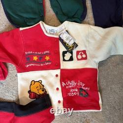Vintage 90s Disney Store Winnie the Pooh Mickey lot of 24 pieces 6-18m