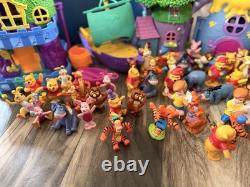 Vintage 90s Y2K Disney Winnie The Pooh Play Sets & Many Accessories Over 110 Pcs