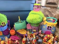 Vintage 90s Y2K Disney Winnie The Pooh Play Sets & Many Accessories Over 110 Pcs