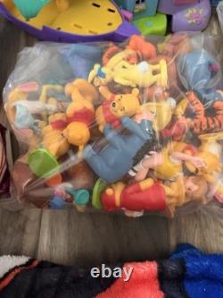 Vintage 90s Y2K Disney Winnie The Pooh Play Sets & Many Accessories Over 110 Pcs