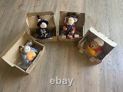 Vintage Boyd Bear Pooh Costume Party Halloween Characters Set of 4 Pooh & Friend