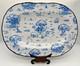 Vintage Classic Pooh Blue Toile Serving Platter Disney Retired