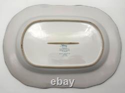 Vintage Classic Pooh Blue Toile Serving Platter Disney Retired